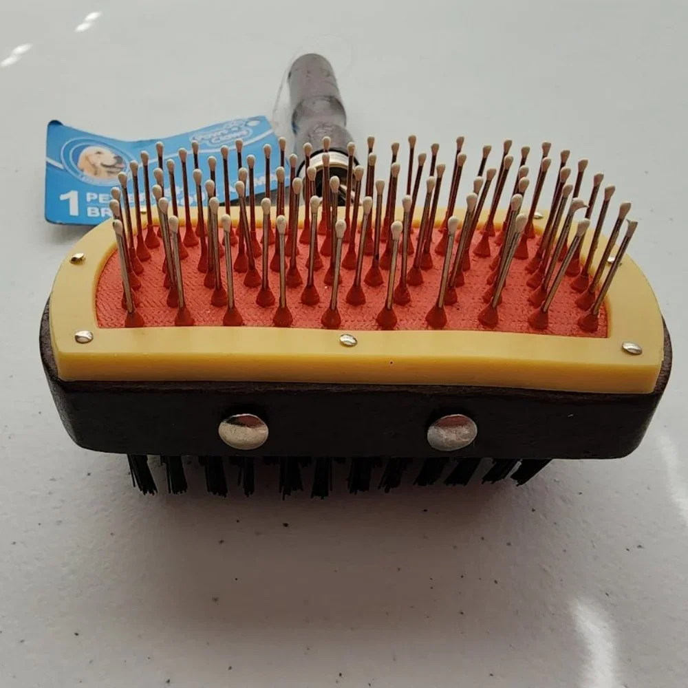 Paws-N-Claws Double Sided Grooming Pet Brush Dog Cleaning Comb.